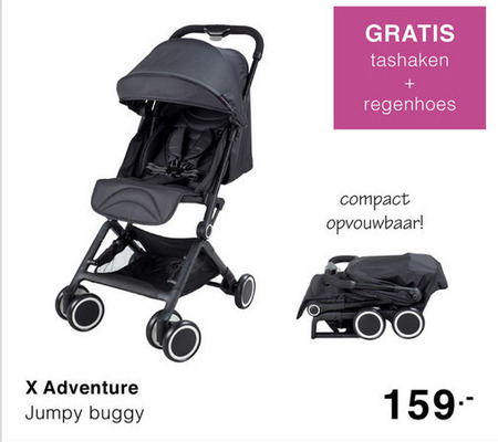 X-Adventure   buggy folder aanbieding bij  Baby & Tiener megastore - details