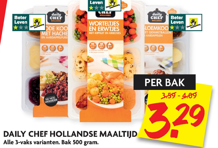 Daily Chef   hollandse kant en klaar maaltijd folder aanbieding bij  Dekamarkt - details