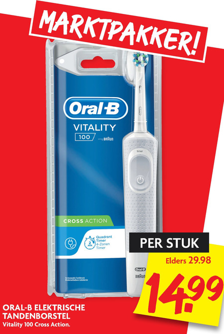 Braun Oral-B   electrische tandenborstel folder aanbieding bij  Dekamarkt - details