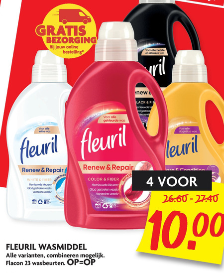 Fleuril   wasmiddel folder aanbieding bij  Dekamarkt - details