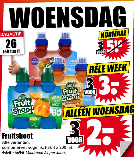 Teisseire   fruitdrank folder aanbieding bij  Dirk - details