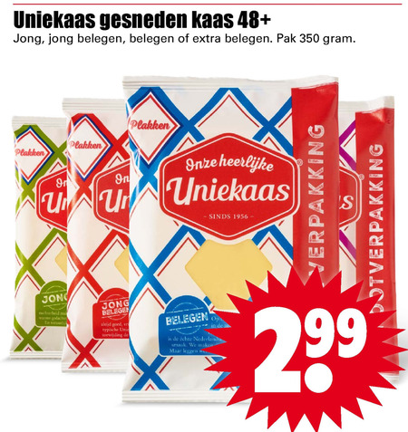 Uniekaas   kaasplakken folder aanbieding bij  Dirk - details