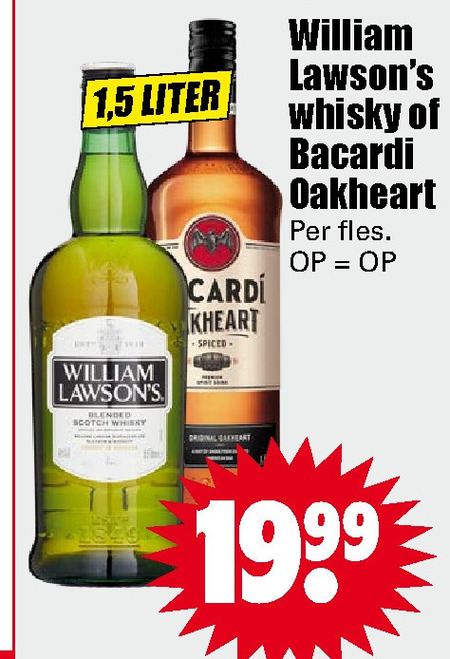 William Lawsons   whisky, rum folder aanbieding bij  Dirk - details