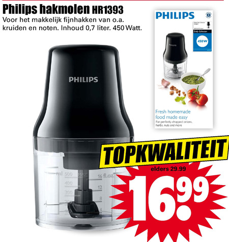 Pat Stevenson Bezem Philips hakmolen folder aanbieding bij Dirk - details