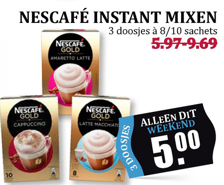 Nescafe   oploskoffie folder aanbieding bij  Boons Markt - details