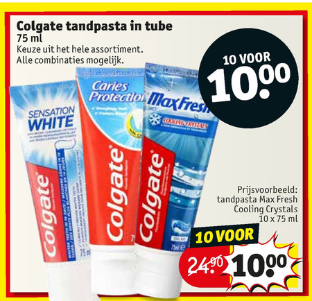 Colgate   tandpasta folder aanbieding bij  Kruidvat - details