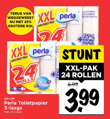 Perla   toiletpapier folder aanbieding bij  Vomar - details