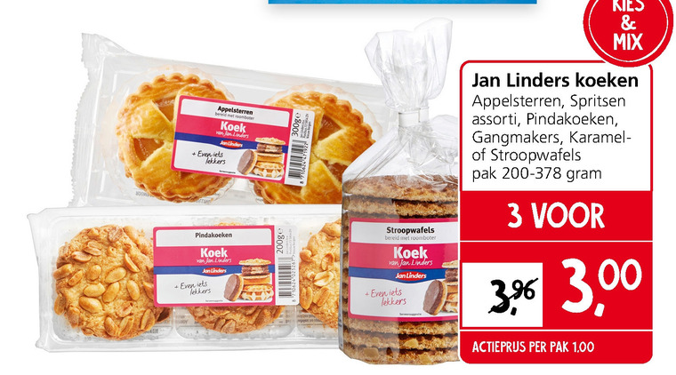 Jan Linders Huismerk   spritsen, stroopwafels folder aanbieding bij  Jan Linders - details