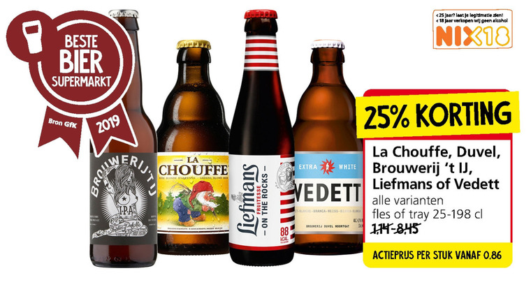 La Chouffe   rose bier, speciaalbier folder aanbieding bij  Jan Linders - details