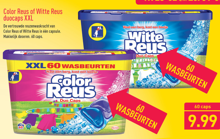 Witte Reus   wasmiddel folder aanbieding bij  Aldi - details