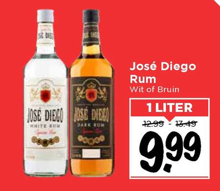 Jose Diego   rum folder aanbieding bij  Vomar - details