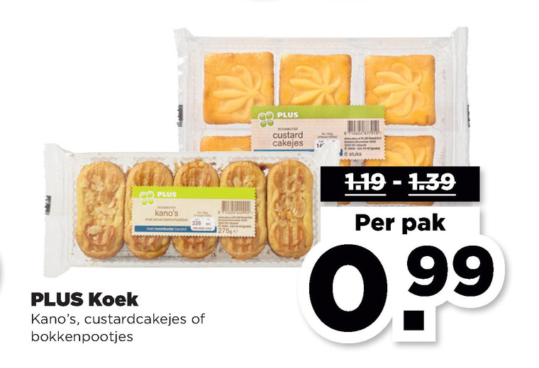 Plus Huismerk   koek, cakejes folder aanbieding bij  Plus - details