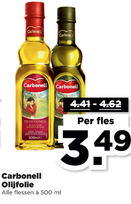 Carbonell   olijfolie folder aanbieding bij  Plus - details