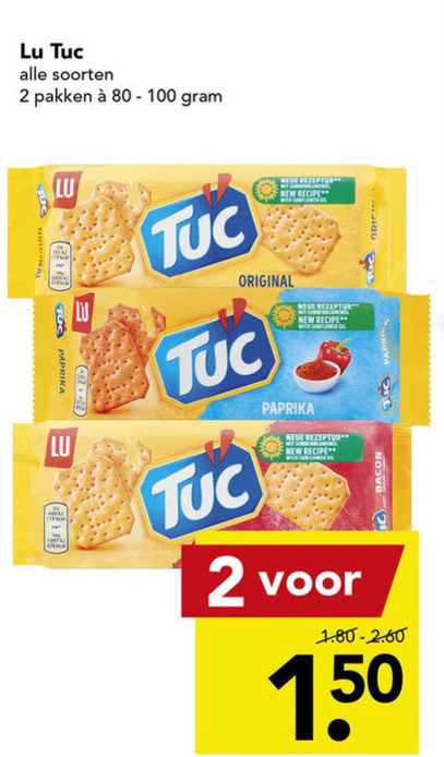 Lu Tuc   zoutje folder aanbieding bij  Deen - details