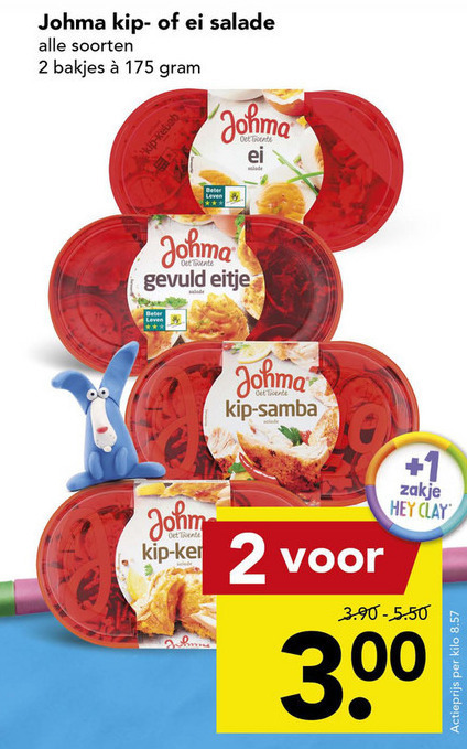 Johma   salade folder aanbieding bij  Deen - details