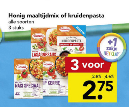 Honig   maaltijdmix folder aanbieding bij  Deen - details