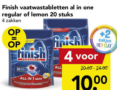 Finish   vaatwasmiddel folder aanbieding bij  Deen - details