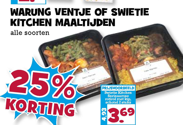 Warung Ventje   surinaamse maaltijd folder aanbieding bij  Boons Markt - details