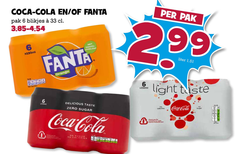 Coca-Cola   frisdrank, cola folder aanbieding bij  Boons Markt - details