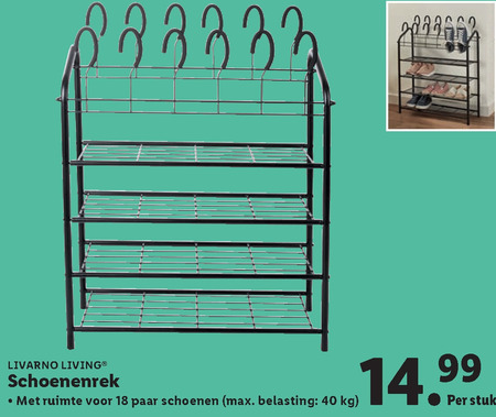 Livarno   schoenenrek folder aanbieding bij  Lidl - details