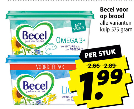 Becel   margarine folder aanbieding bij  Boni - details