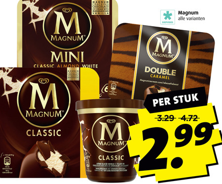 Magnum   ijsspecialiteit, ijslollies folder aanbieding bij  Boni - details