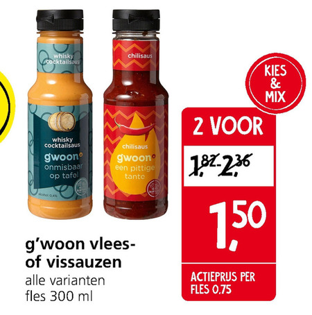 Gwoon   snacksaus folder aanbieding bij  Jan Linders - details