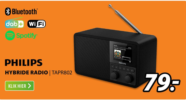 Philips   dab radio folder aanbieding bij  Expert - details