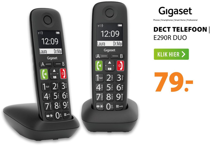 Gigaset   telefoon folder aanbieding bij  Expert - details