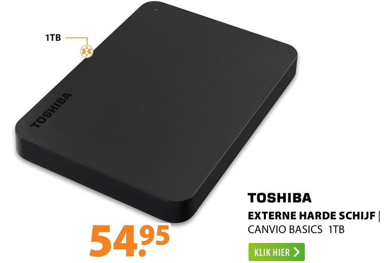 Toshiba   portable harde schijf folder aanbieding bij  Expert - details