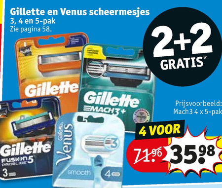 Gillette   dames scheermesje, scheermesjes folder aanbieding bij  Kruidvat - details