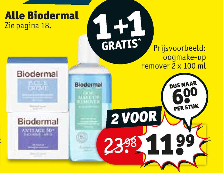 Biodermal   nachtcreme, anti-rimpel creme folder aanbieding bij  Kruidvat - details