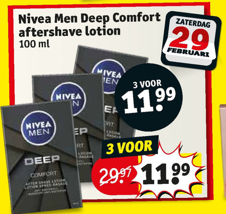 Nivea   heren gezichtsverzorging folder aanbieding bij  Kruidvat - details