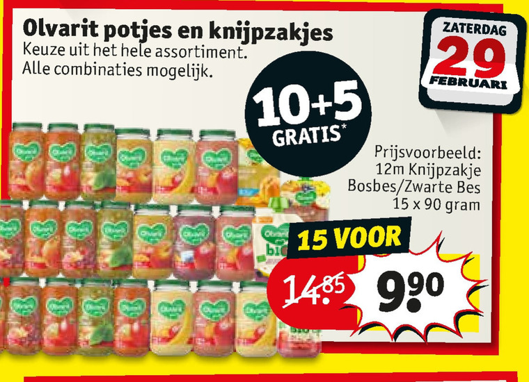 Olvarit   babyvoeding folder aanbieding bij  Kruidvat - details