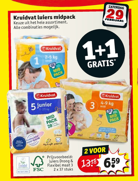 Kruidvat Huismerk   luiers folder aanbieding bij  Kruidvat - details