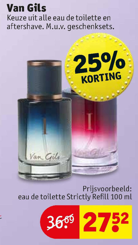 Van Gils   eau de toilette, aftershave folder aanbieding bij  Kruidvat - details