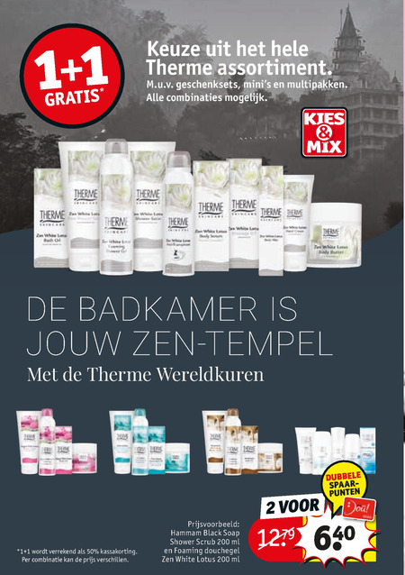 Therme   scrubcreme, badolie folder aanbieding bij  Kruidvat - details