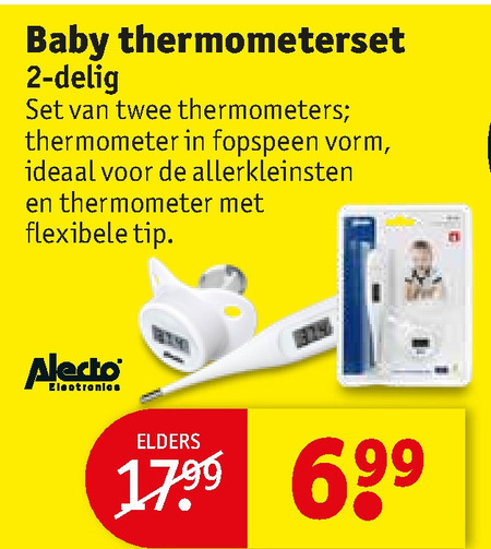 Stamboom Destructief karakter Alecto koortsthermometer folder aanbieding bij Kruidvat - details