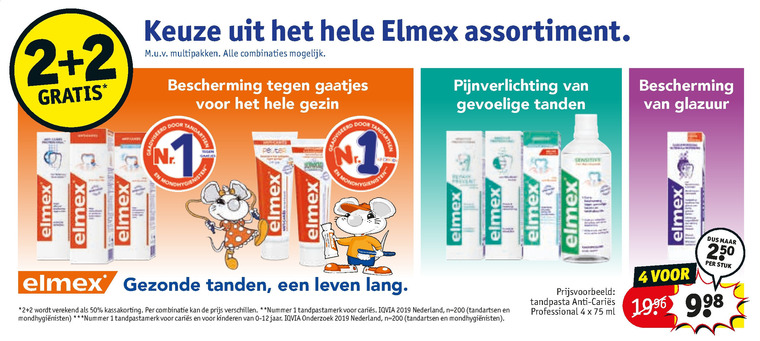 Elmex   tandenborstel, tandpasta folder aanbieding bij  Kruidvat - details