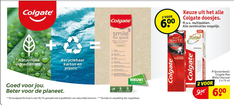 Colgate   tandpasta folder aanbieding bij  Kruidvat - details