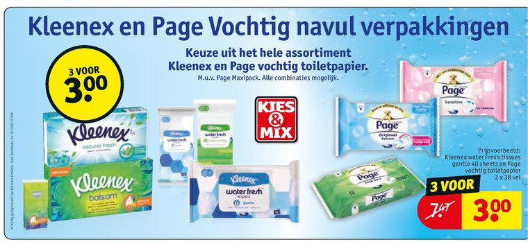 Kleenex   tissue, zakdoek folder aanbieding bij  Kruidvat - details