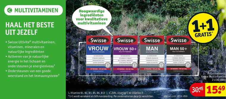 Swisse   multivitaminen folder aanbieding bij  Kruidvat - details