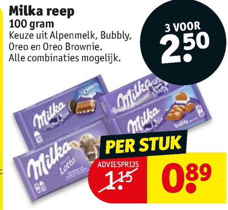 Milka   chocolade folder aanbieding bij  Kruidvat - details