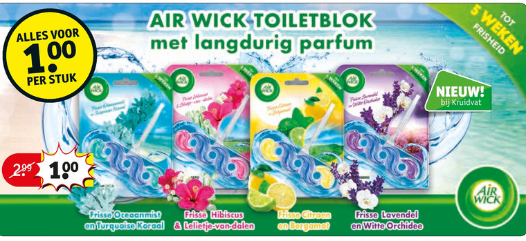 Airwick   toiletblok folder aanbieding bij  Kruidvat - details