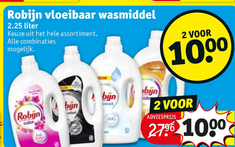 Robijn   wasmiddel folder aanbieding bij  Kruidvat - details