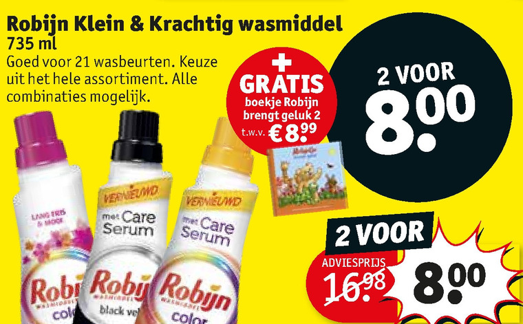 Robijn   wasmiddel folder aanbieding bij  Kruidvat - details