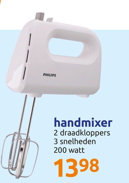 Philips   handmixer folder aanbieding bij  Action - details