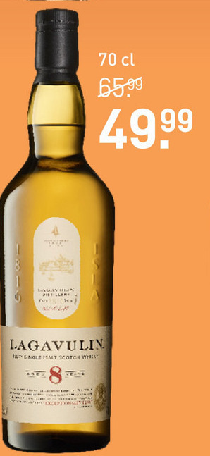 Lagavulin   whisky folder aanbieding bij  Gall & Gall - details