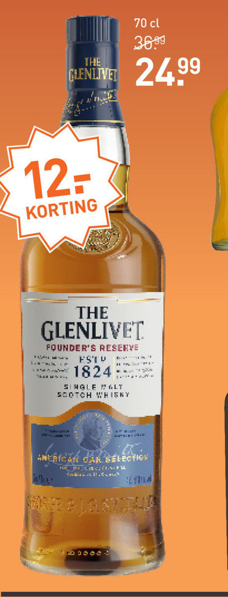 Glenlivet   whisky folder aanbieding bij  Gall & Gall - details