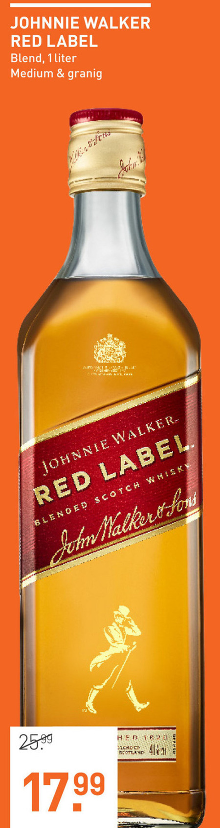 Johnnie Walker   whisky folder aanbieding bij  Gall & Gall - details